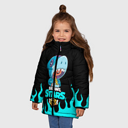 Куртка зимняя для девочки BRAWL STARS LEON, цвет: 3D-черный — фото 2