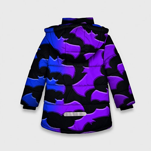 Зимняя куртка для девочки BRAWL STARS LEON WOLF BAT / 3D-Светло-серый – фото 2