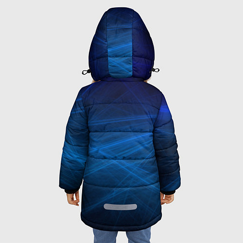 Зимняя куртка для девочки Brawl stars leon shark / 3D-Черный – фото 4