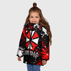 Куртка зимняя для девочки UMBRELLA CORPORATION, цвет: 3D-светло-серый — фото 2
