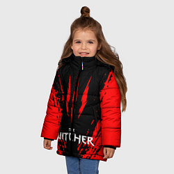 Куртка зимняя для девочки THE WITCHER, цвет: 3D-светло-серый — фото 2