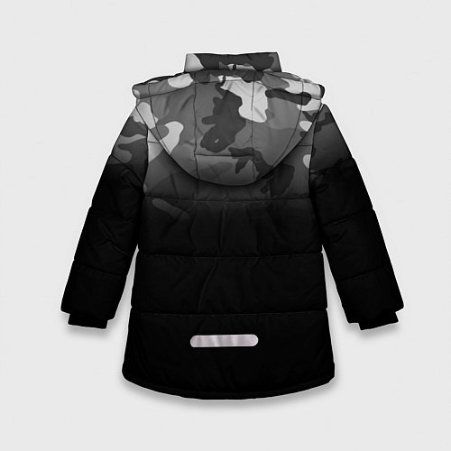 Зимняя куртка для девочки ВВ МВД РФ / 3D-Светло-серый – фото 2