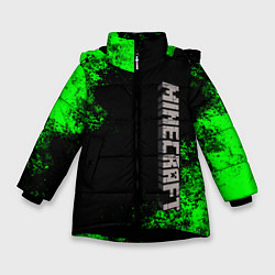 Куртка зимняя для девочки MINECRAFT, цвет: 3D-черный