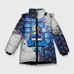 Куртка зимняя для девочки BRAWL STARS:RICOCHET, цвет: 3D-черный