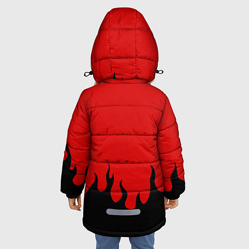 Зимняя куртка для девочки METALLICA / 3D-Черный – фото 4