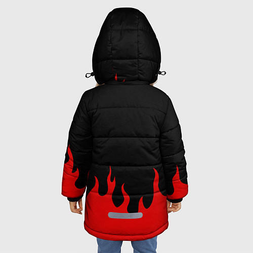 Зимняя куртка для девочки METALLICA / 3D-Черный – фото 4
