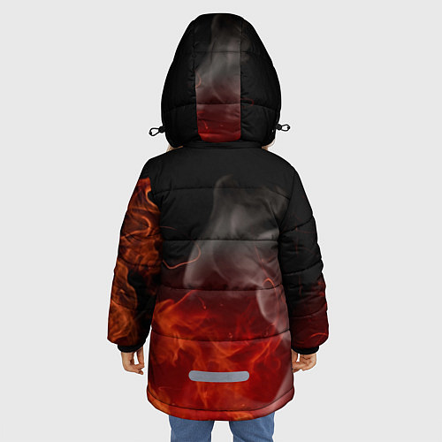 Зимняя куртка для девочки APEX LEGENDS / 3D-Черный – фото 4