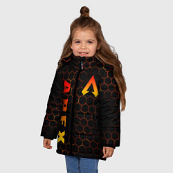 Куртка зимняя для девочки APEX LEGENDS, цвет: 3D-светло-серый — фото 2