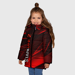 Куртка зимняя для девочки STANDOFF 2, цвет: 3D-черный — фото 2