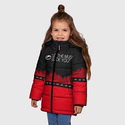 Куртка зимняя для девочки ASOT Let The Music Guide You, цвет: 3D-черный — фото 2