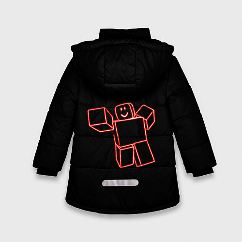 Зимняя куртка для девочки Роблокс Roblox / 3D-Светло-серый – фото 2