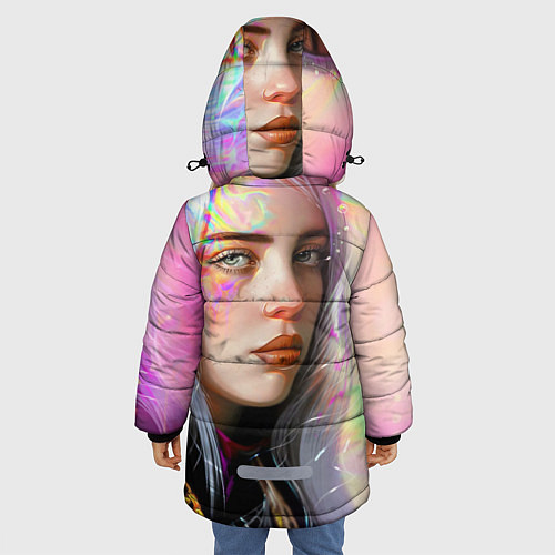 Зимняя куртка для девочки Billie Pinky Wave / 3D-Черный – фото 4