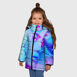 Куртка зимняя для девочки Billie Blue Star, цвет: 3D-красный — фото 2