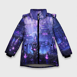 Куртка зимняя для девочки HEROES, цвет: 3D-светло-серый