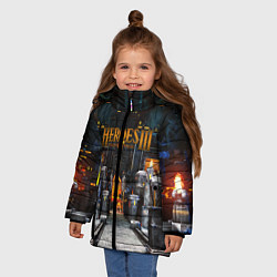 Куртка зимняя для девочки HEROES 3, цвет: 3D-черный — фото 2