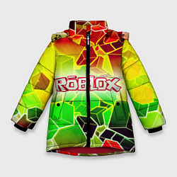 Куртка зимняя для девочки Роблокс, цвет: 3D-красный