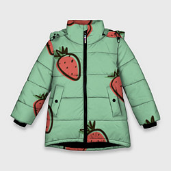 Куртка зимняя для девочки Морковный дождь, цвет: 3D-черный