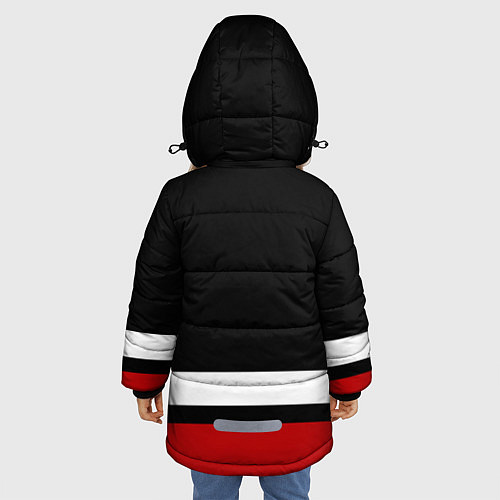 Зимняя куртка для девочки Каролина Харрикейнз / 3D-Черный – фото 4