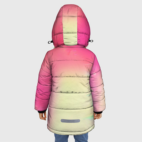 Зимняя куртка для девочки РАДУЖНЫЙ ОГОНЬ / 3D-Черный – фото 4
