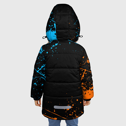 Зимняя куртка для девочки PORTAL / 3D-Черный – фото 4
