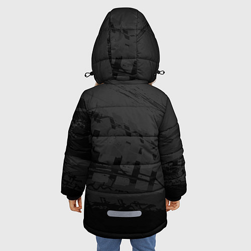 Зимняя куртка для девочки Brawl Stars Crow Ворон / 3D-Черный – фото 4