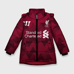 Куртка зимняя для девочки Liverpool, цвет: 3D-красный