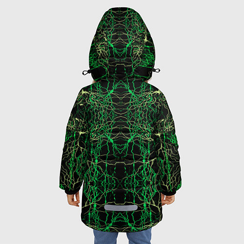 Зимняя куртка для девочки Древо / 3D-Черный – фото 4