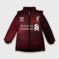 Куртка зимняя для девочки Liverpool, цвет: 3D-черный