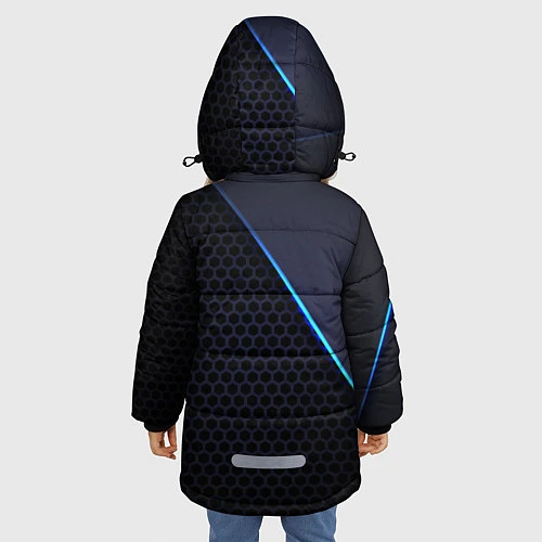 Зимняя куртка для девочки SUBARU / 3D-Черный – фото 4
