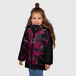 Куртка зимняя для девочки Imagine Dragons, цвет: 3D-черный — фото 2