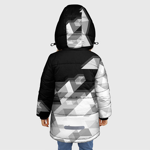 Зимняя куртка для девочки NISSAN GTR / 3D-Черный – фото 4