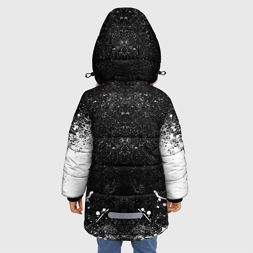 Зимняя куртка для девочки Тима Белорусских / 3D-Черный – фото 4