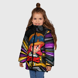 Куртка зимняя для девочки Jessie brawl stars, цвет: 3D-черный — фото 2