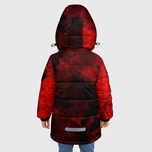 Зимняя куртка для девочки МАНЧЕСТЕР ЮНАЙТЕД / 3D-Черный – фото 4
