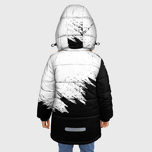 Зимняя куртка для девочки Opel / 3D-Черный – фото 4