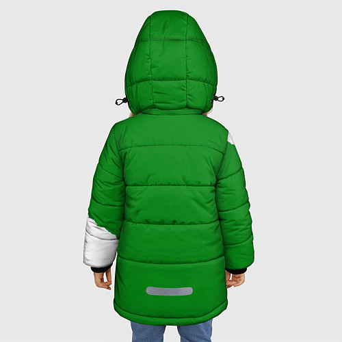 Зимняя куртка для девочки Пограничные Войска / 3D-Черный – фото 4