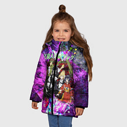 Куртка зимняя для девочки Bungou Stray Dogs, цвет: 3D-красный — фото 2