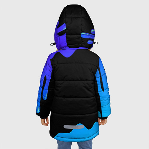 Зимняя куртка для девочки BRAWL STARS MRP / 3D-Черный – фото 4