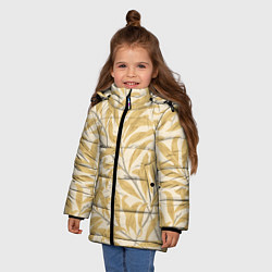 Куртка зимняя для девочки Осенний мотив, цвет: 3D-черный — фото 2