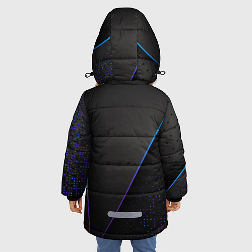 Зимняя куртка для девочки Audi RS / 3D-Черный – фото 4