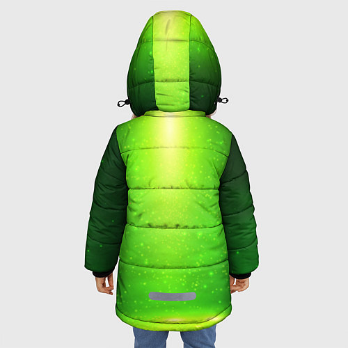Зимняя куртка для девочки Всевидящее око / 3D-Черный – фото 4