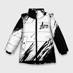 Куртка зимняя для девочки ASAP ROCKY, цвет: 3D-черный