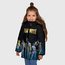 Куртка зимняя для девочки FORTNITE 2 СЕЗОН ГЛАВА 2, цвет: 3D-черный — фото 2