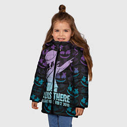 Куртка зимняя для девочки Fortnite,Marshmello, цвет: 3D-черный — фото 2