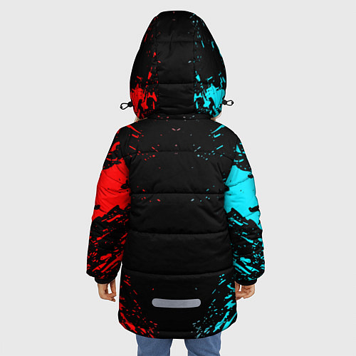 Зимняя куртка для девочки DEVIL MAY CRY / 3D-Черный – фото 4