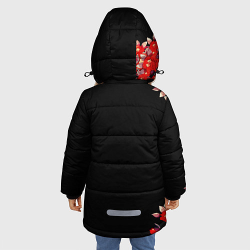 Зимняя куртка для девочки Великий из бродячих псов / 3D-Черный – фото 4