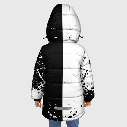 Зимняя куртка для девочки Nickelback / 3D-Черный – фото 4