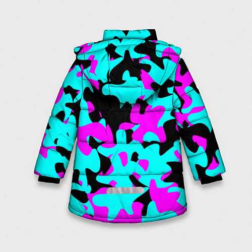 Зимняя куртка для девочки Modern Camouflage / 3D-Светло-серый – фото 2