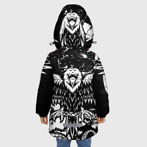 Зимняя куртка для девочки Bring Me the Horizon / 3D-Черный – фото 4