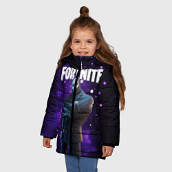 Куртка зимняя для девочки Fortnite Henchman Shadow, цвет: 3D-черный — фото 2